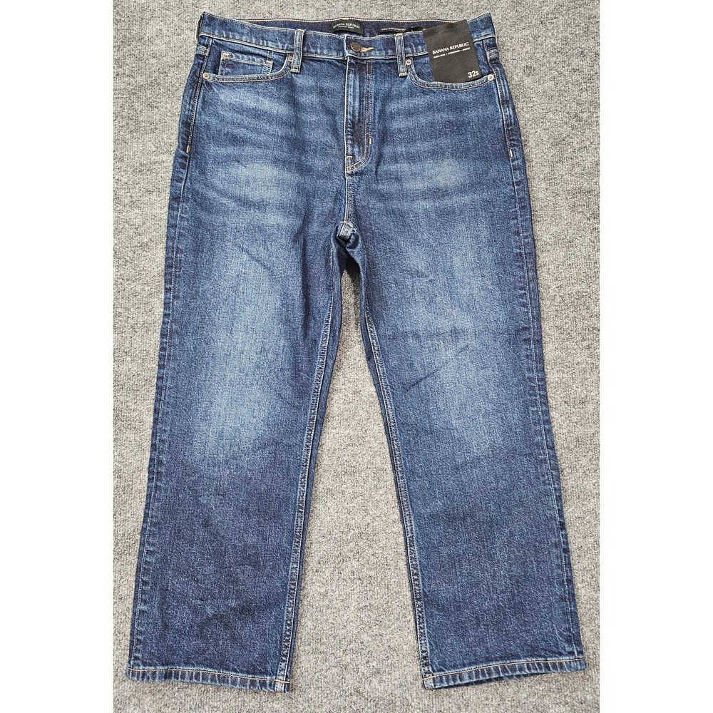 Banana‎ Republic Premium Denim High Rise Straight Ankle Size 32s NWT